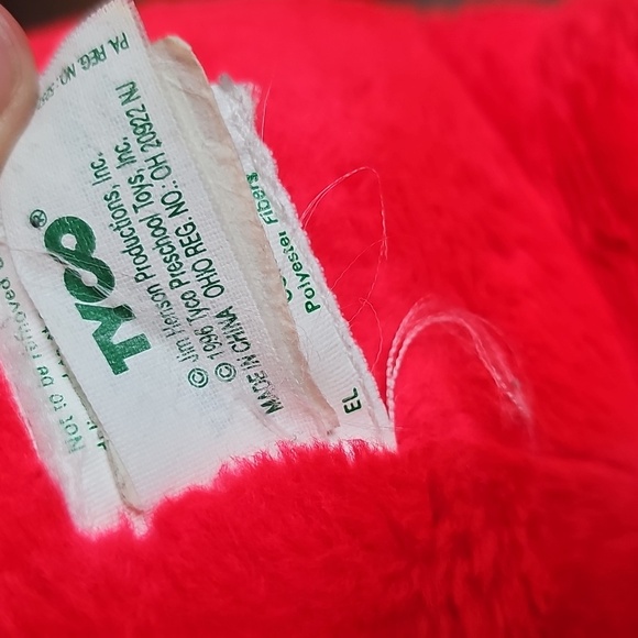 ❤️Vintage 90s Tyco Sesame Street Giant 13" Elmo & Cookie Monster Plush - Picture 8 of 11